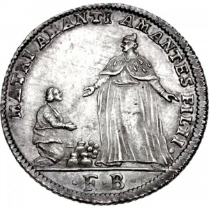 Аверс монеты Венеция, 1 озелла, 1796