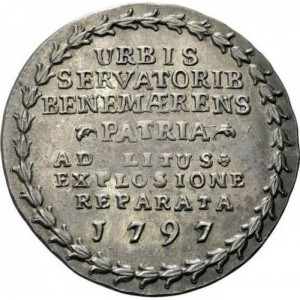 Аверс монеты Венеция, 1 озелла, 1797