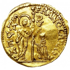 Аверс монеты Венеция, ¼ цехина, 1752