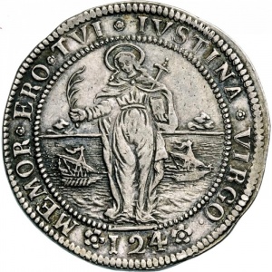 Реверс монеты Венеция, 1 дукатон, 1789