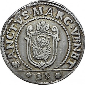 Аверс монеты Венеция, ¼ скудо, 1709