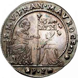 Аверс монеты Венеция, 1 озелла, 1690, Война против Османской империи