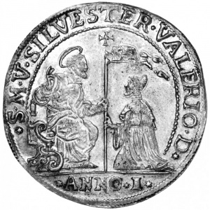 Аверс монеты Венеция, 1 озелла, 1694