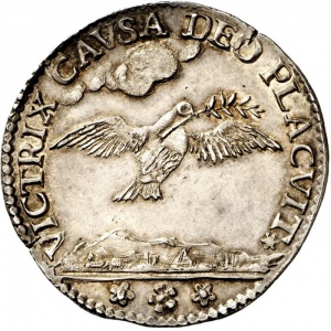 Реверс монеты Венеция, 1 озелла, 1699, Карловицкий договор