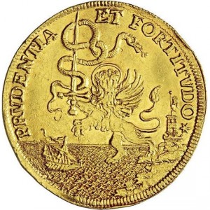 Реверс монеты Венеция, 1 озелла, 1702