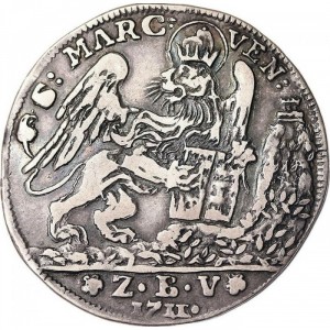 Аверс монеты Венеция, 1 озелла, 1711