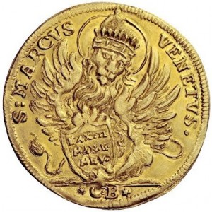 Аверс монеты Венеция, 1 озелла, 1713