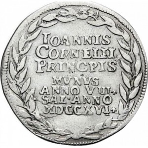 Реверс монеты Венеция, 1 озелла, 1716