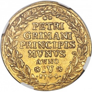Реверс монеты Венеция, 1 озелла, 1744