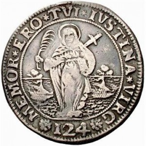 Реверс монеты Венеция, 1 дукатон, 1732