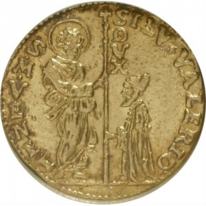 Аверс монеты Венеция, 1 цехин, 1694
