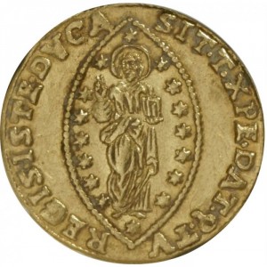 Реверс монеты Венеция, 1 цехин, 1694