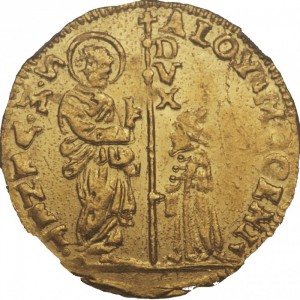 Аверс монеты Венеция, 1 цехин, 1722