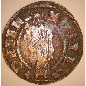 Реверс монеты Венеция, 12 багаттино, 1658