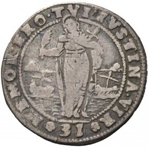 Реверс монеты Венеция, ¼ дуката, 1658