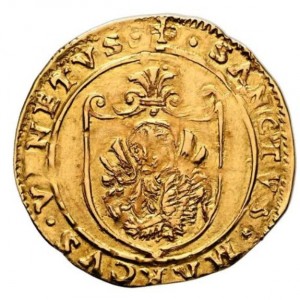 Реверс монеты Венеция, 1 скудо, 1523