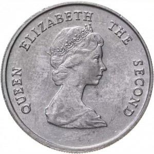 Аверс монеты Восточные Карибы, 25 центов, 1981-2000