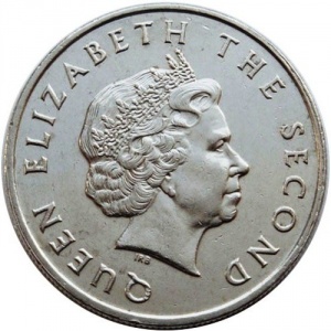 Аверс монеты Восточные Карибы, 25 центов, 2002-2007