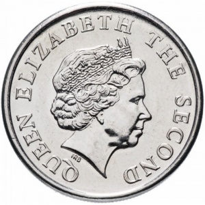 Аверс монеты Восточные Карибы, 25 центов, 2010-2022