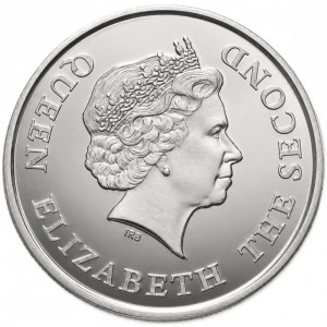 Аверс монеты Восточные Карибы, 1 доллар, 2008, 25 лет Восточно-Карибскому Центральному банку