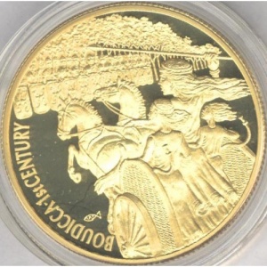 Реверс монеты Восточные Карибы, 2 доллара, 2004, Британские полководцы - Боудикка