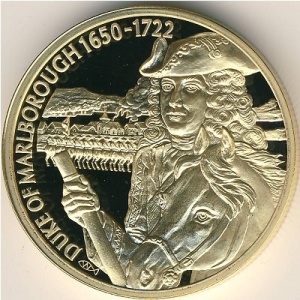 Реверс монеты Восточные Карибы, 2 доллара, 2004, Британские полководцы - Джон Черчилль, 1-й герцог Мальборо