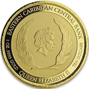Аверс монеты Восточные Карибы, 10 долларов, 2019, Восточные Карибы - Монтсеррат
