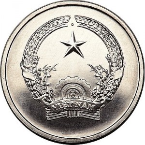 Аверс монеты Вьетнам, 1 донг, 1976