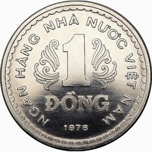 Реверс монеты Вьетнам, 1 донг, 1976