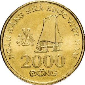 Реверс монеты Вьетнам, 2000 донгов, 2003