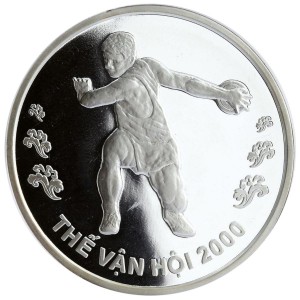 Реверс монеты Вьетнам, 100 донгов, 2000, XXVII Летние Олимпийские игры, Сидней 2000 - Метание диска