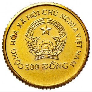 Аверс монеты Вьетнам, 500 донгов, 1989, 100 лет со дня рождения Хо Ши Мина
