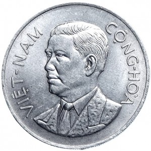 Аверс монеты Вьетнам, 50 су, 1960