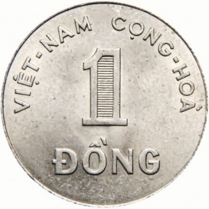 Аверс монеты Вьетнам, 1 донг, 1964