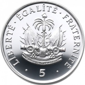 Реверс монеты Гаити, 5 сантимов, 1995-1997