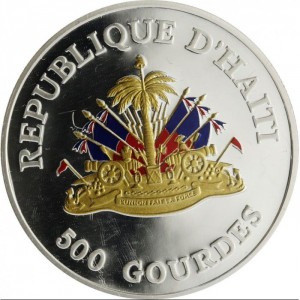 Аверс монеты Гаити, 500 гурдов, 1999, Миллениум