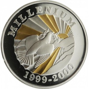 Реверс монеты Гаити, 500 гурдов, 1999, Миллениум