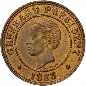 Реверс монеты Гаити, 5 сантимов, 1863
