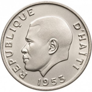Аверс монеты Гаити, 5 сантимов, 1953