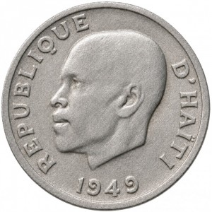 Аверс монеты Гаити, 10 сантимов, 1949