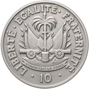 Реверс монеты Гаити, 10 сантимов, 1949