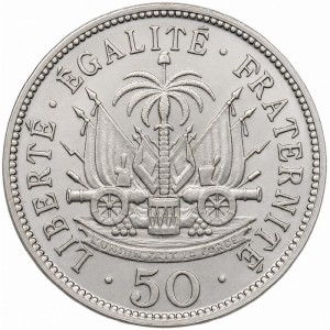 Реверс монеты Гаити, 50 сантимов, 1907-1908