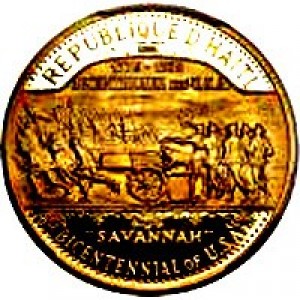 Аверс монеты Гаити, 500 гурдов, 1974, 200 лет США