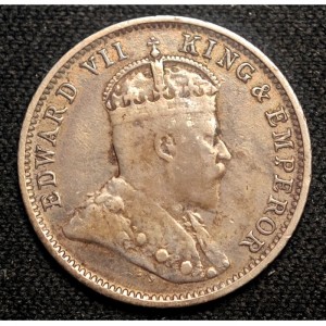 Аверс монеты Гайана, 4 пенса, 1903-1910
