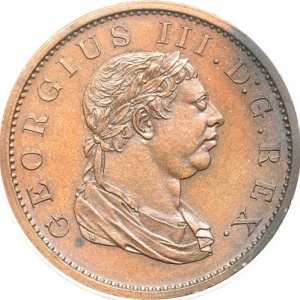 Аверс монеты Гайана, 1 стивер, 1813