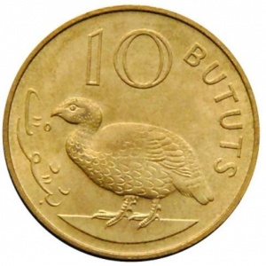 Реверс монеты Гамбия, 10 бутутов, 1971