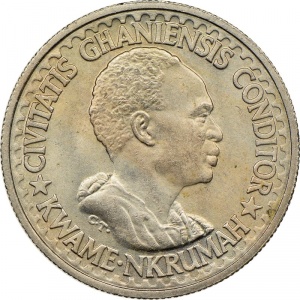 Аверс монеты Гана, 10 песев, 1965