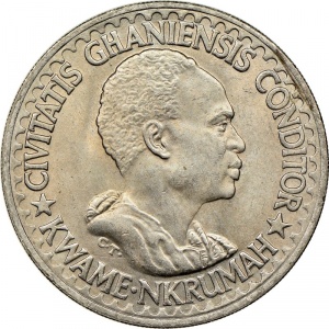 Аверс монеты Гана, 50 песев, 1965