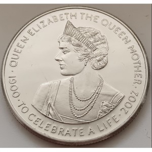Реверс монеты Гана, 100 сика, 2002, Смерть Королевы-матери