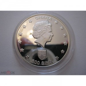 Аверс монеты Гана, 500 сика, 2004, Чемпионат мира по футболу - Мексика 1970